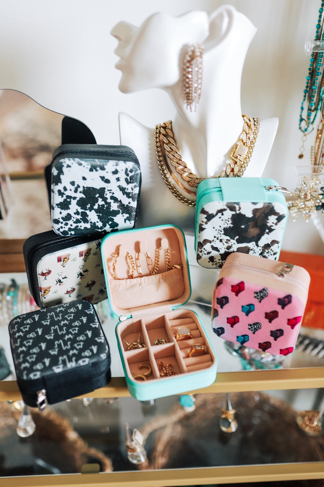 Square Card Coin Case Shrink Leather