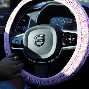 Pink Leopard Steering Wheel Cover