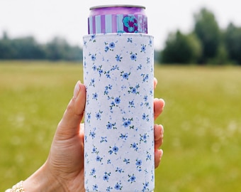 Blue Floral Coozies 2-Pack