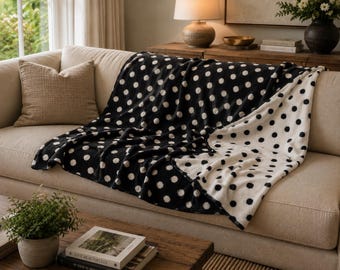 Polka Dot Throw Blanket