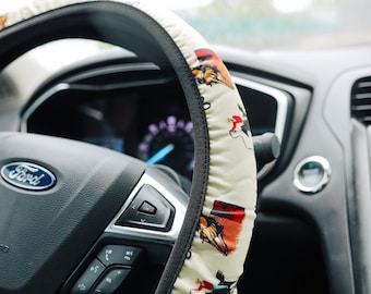 Vintage Cowboy Steering Wheel Cover