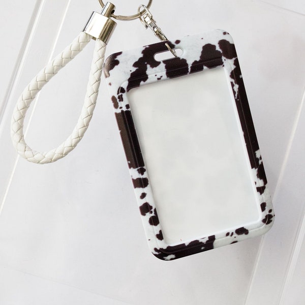 Black Cowhide Luggage Tag