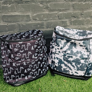 Black Cowhide Backpack Cooler