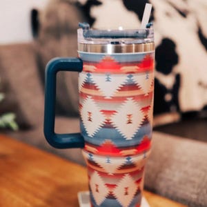 Aztec Tumbler with Handle