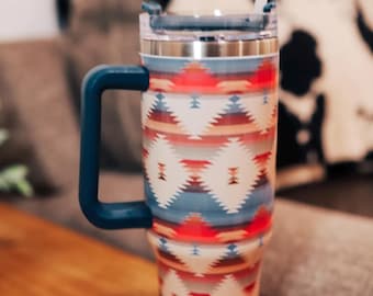 Aztec Tumbler with Handle