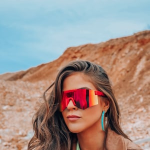 Red Sport Sunglasses