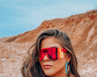 Red Sport Sunglasses