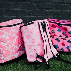 Mochila térmica con sombrero de vaquero rosa