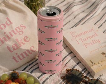 Pink Rainbow Trout Hard Cooling Can