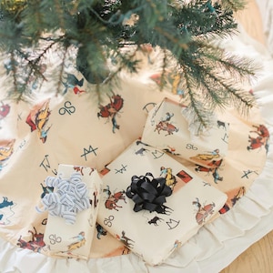 Vintage cowboy-kerstboomrok