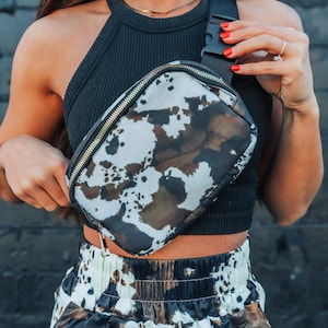 Brown Cowhide Crossbody Bag