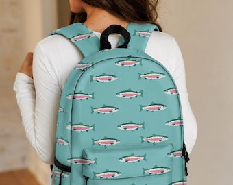 Blue Rainbow Trout Backpack