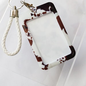 Brown Cowhide Luggage Tag