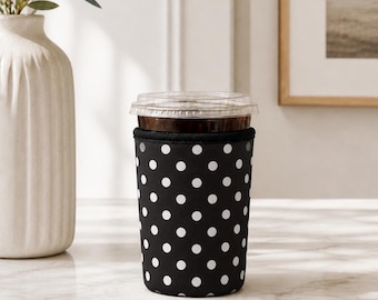 Polka Dot Drink Sleeve Cozy