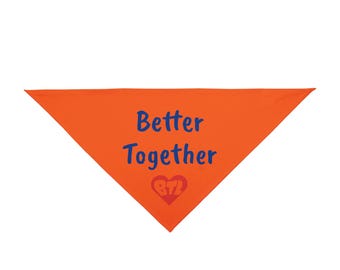 Bandana para animais de estimação "Melhor Juntos"
