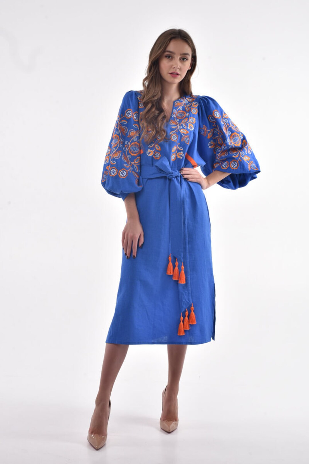 Ethnic Dress Women's Clothing Ukrainian Embroidered Dress - Etsy