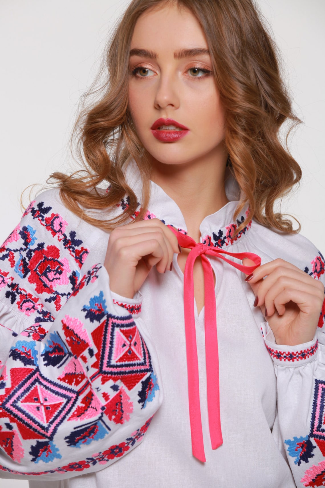 Vyshyvanka Women Blouse Ukrainian. Linen Clothes. Embroidered Etsy