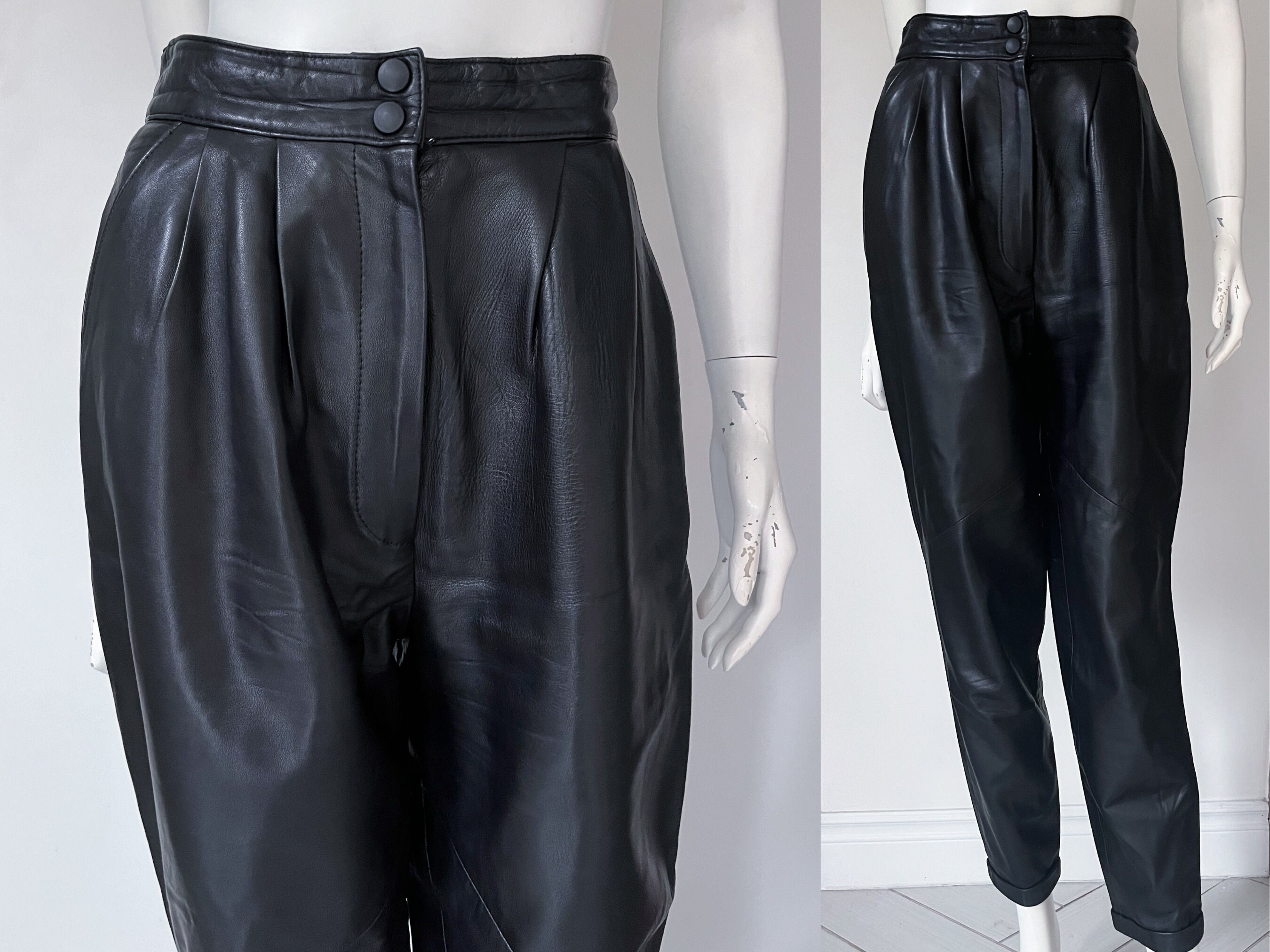 Black Leather Pants -  Canada