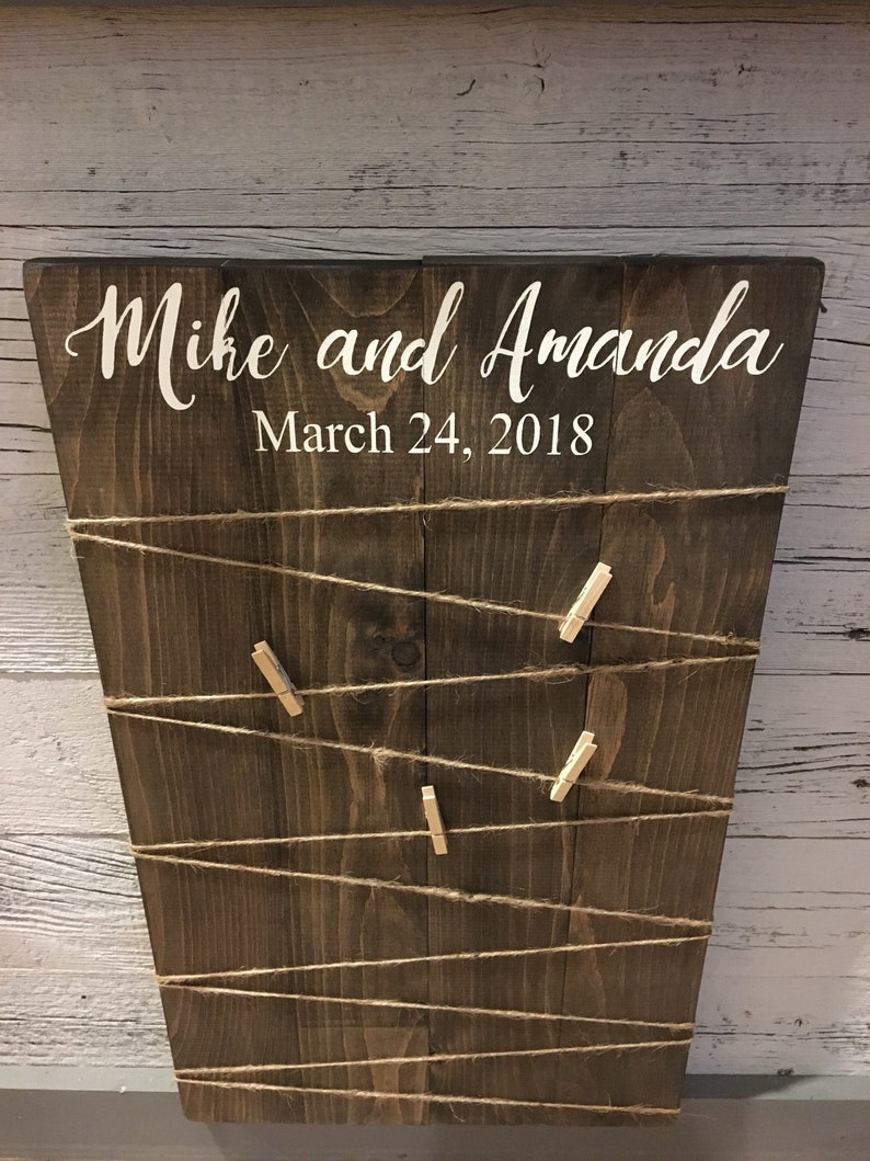 Wedding picture display Wedding Sign Wedding Display Board Picture Board Wood photo frame Wedding Decor