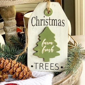 Christmas Trees / Christmas Signs / Christmas decor / Tiered tray decor