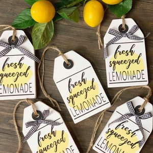 Lemonade Tiered Tray Tag: Farmhouse Summer Decor