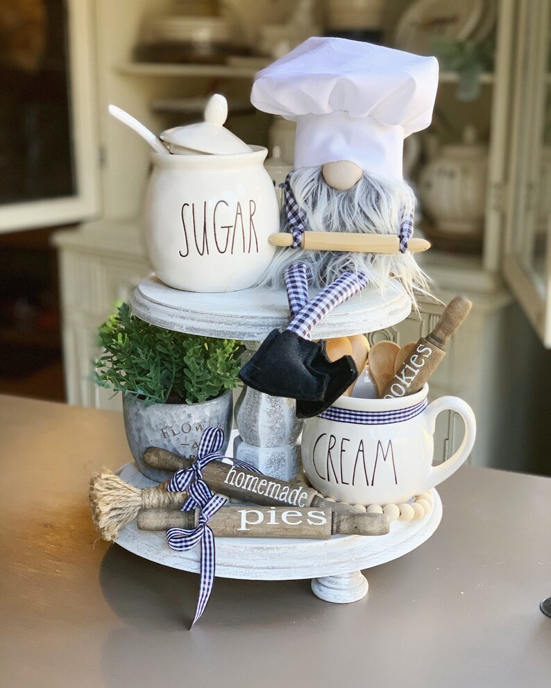 Mini Rolling Pins / Farmhouse Decor / Tiered Tray Decor / Etsy