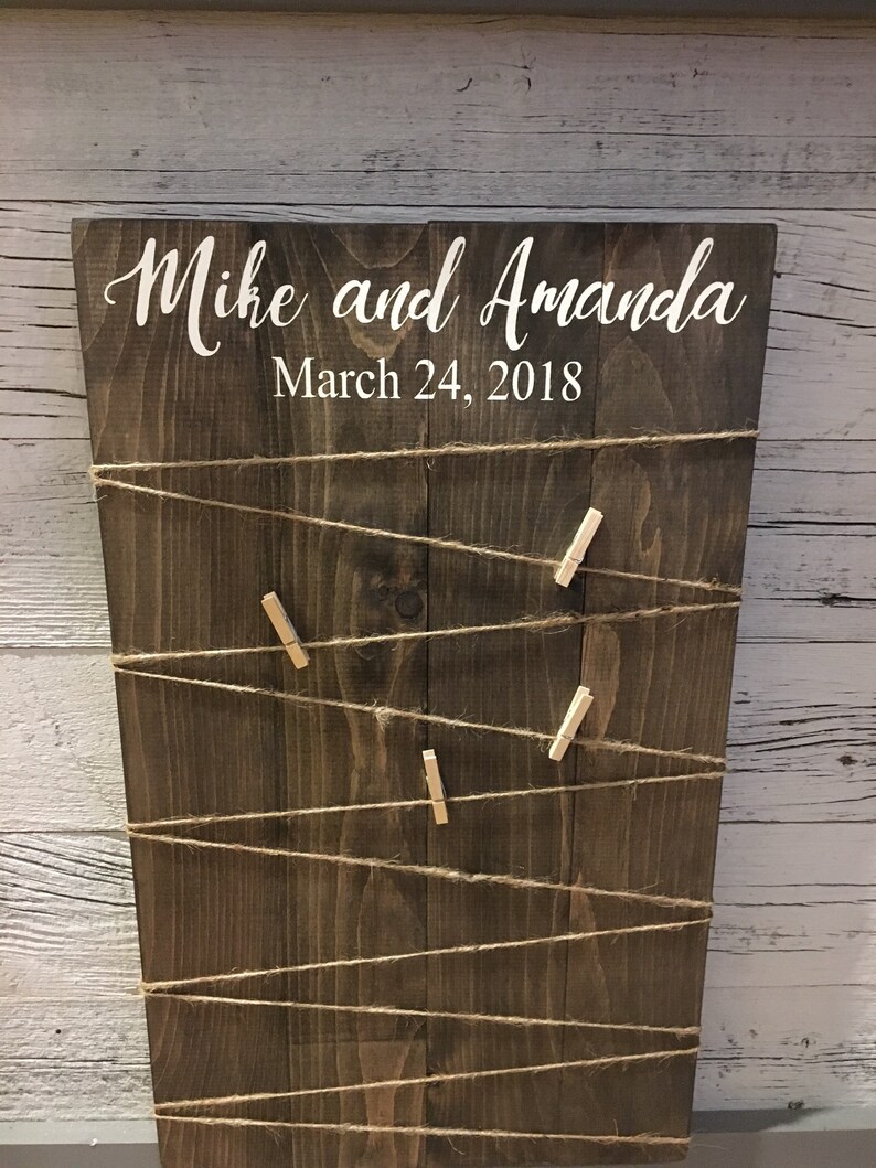 Wedding picture display Wedding Sign Wedding Display Board Picture Board Wood photo frame Wedding Decor