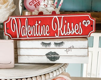 Valentines day decor / XOXO / Valentines decor / tiered tray decor / tray signs / Tray decor