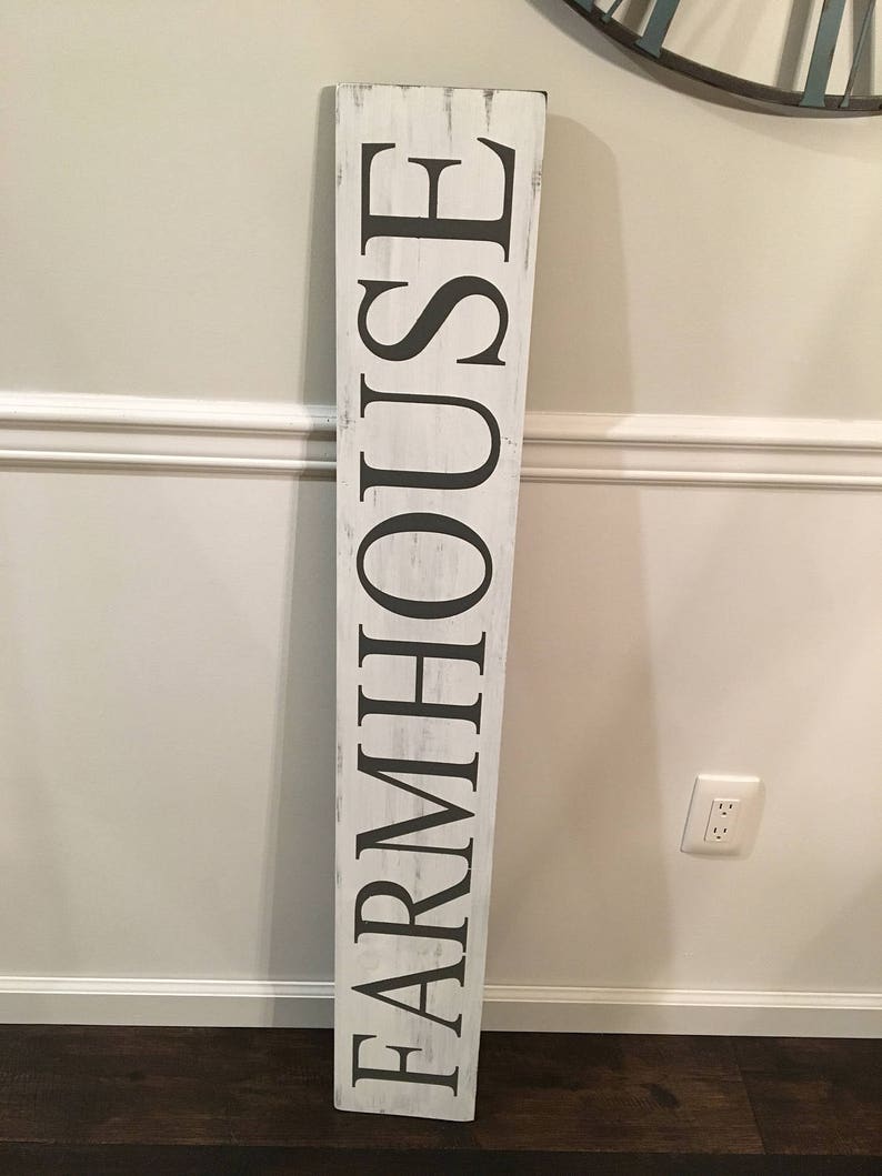 Large Farmhouse Sign / Wooden Farmhouse Sign / Farmhouse Decor Etsy