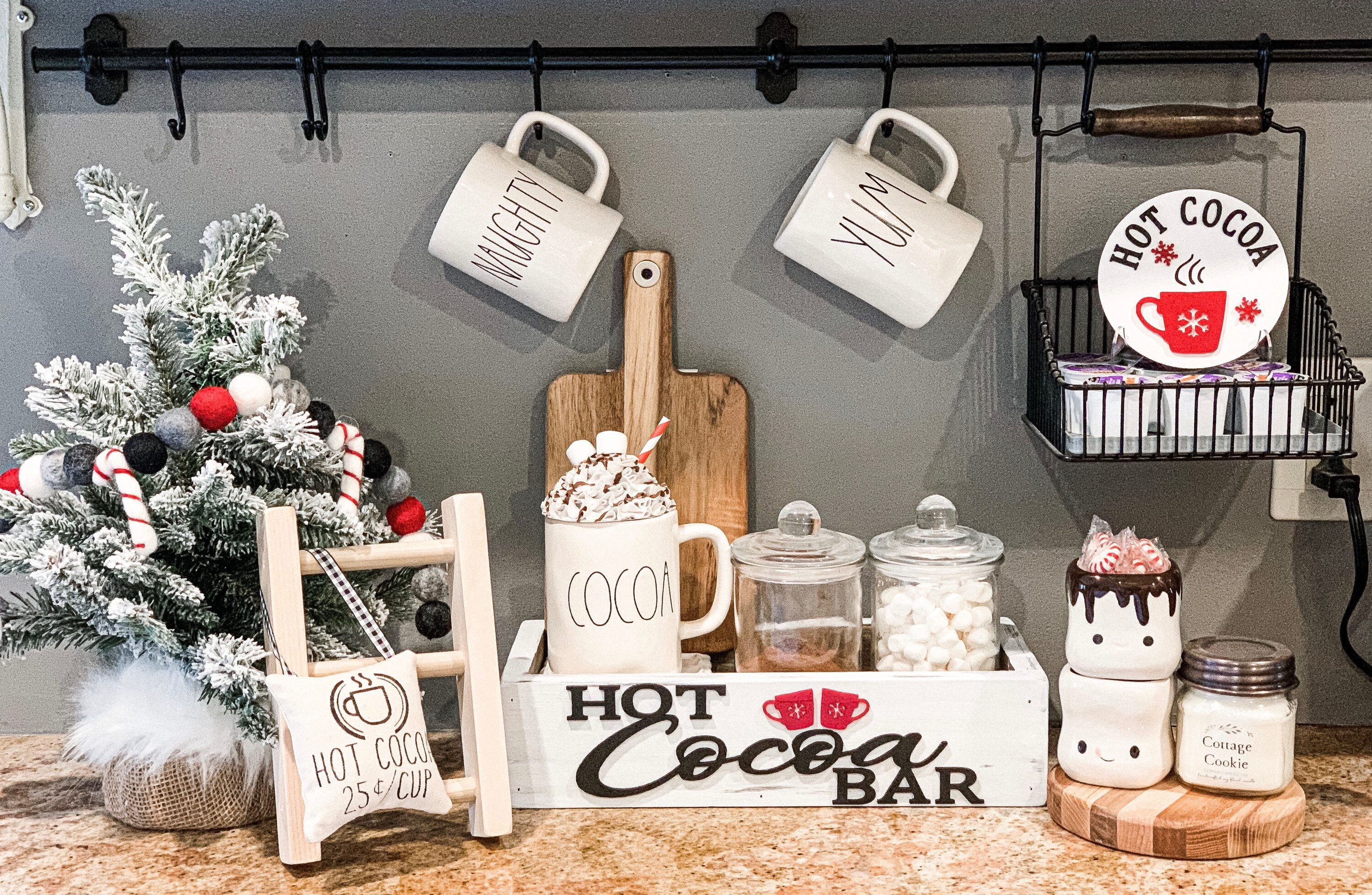 Hot Cocoa Bar / Christmas Decor / Hot Cocoa Sign / Hot Cocoa - Etsy
