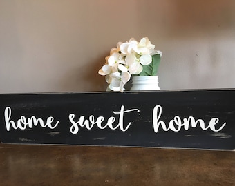 Home sweet home sign / Rustic Signs / home sweet home / Rustic home decor / home wood sign / housewarming gift / Rustic Distressed Sign