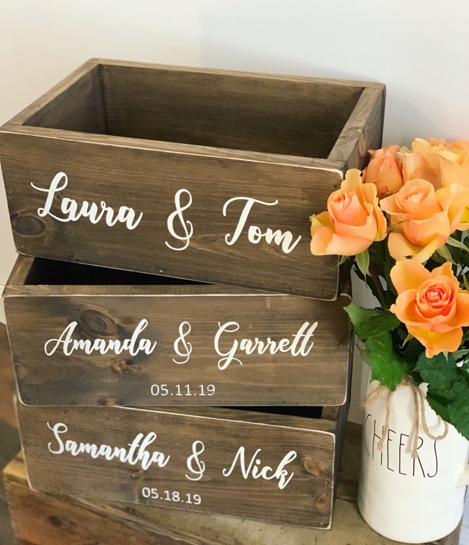 Bridal Shower Gift / Bridal Gift Box / Bridal Wine Box / Etsy