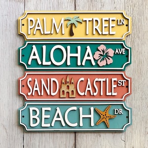 Beach signs / Summer decor / Summer sign / tiered tray decor / tray signs / Tray decor / Beach decor / Sweet Summertime