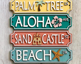 Beach signs / Summer decor / Summer sign / tiered tray decor / tray signs / Tray decor / Beach decor / Sweet Summertime