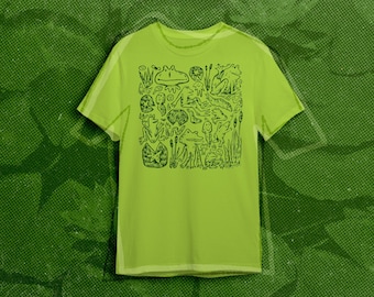 Frog Party Block Printed Shirt