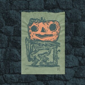 Scarecrow Block Print