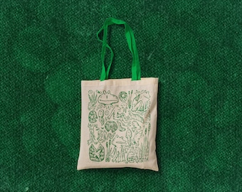 Frog Party Tote Bag