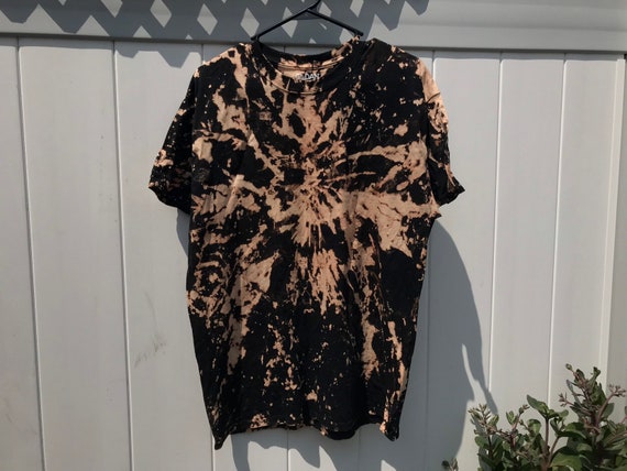 Bleach Black Tye Dye Tie Dye Shirt Etsy