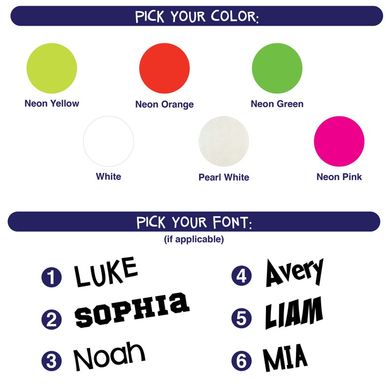 Set of 3 Decals Face Masks / Fun Neon - Etsy