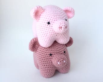 Crochet amigurumi pattern: Pig