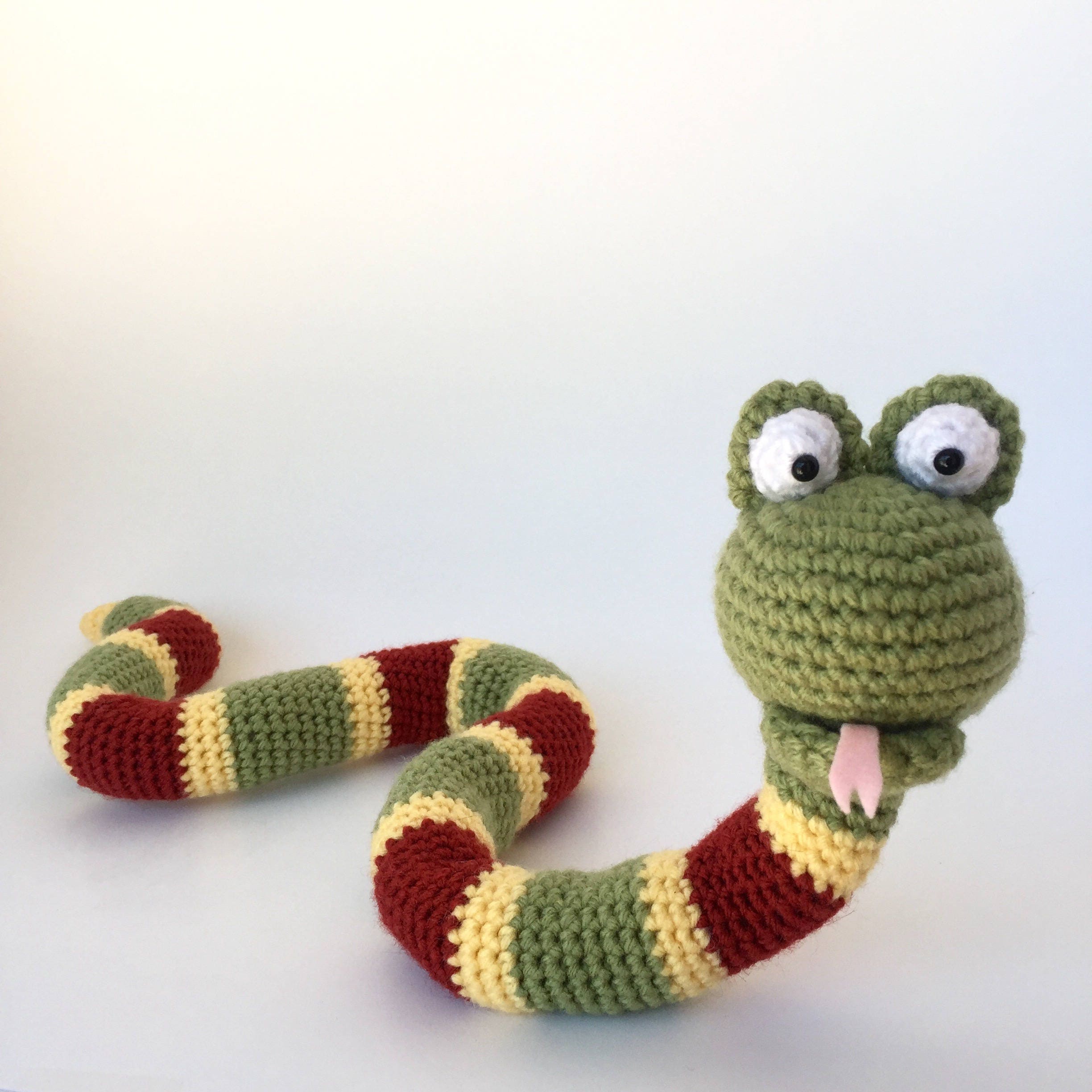 Amigurumi Crochet Pattern Snake Etsy Israel