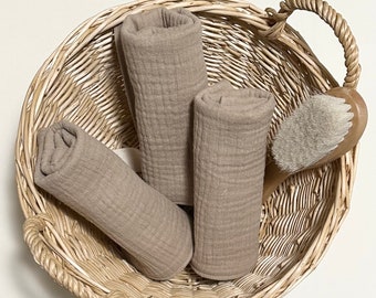 Cotton washcloths,washcloths,facecloths ,washable double gauze ,muslin face cloths ,baby shower gift,Cashewdouble gauze washcloths.