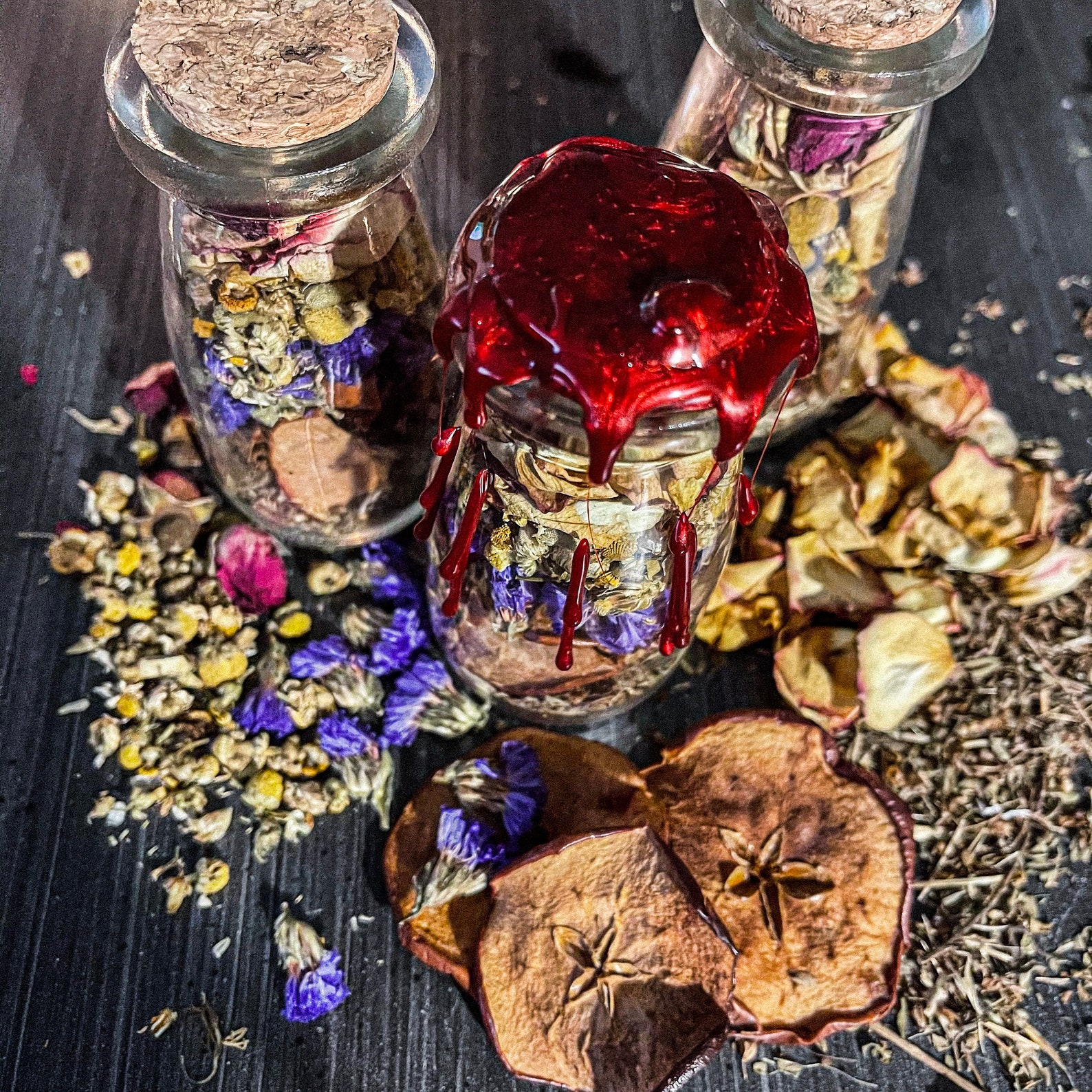 Spell Jar / Dried Flowers & Herbs / Witch Jar / Ritual | Etsy