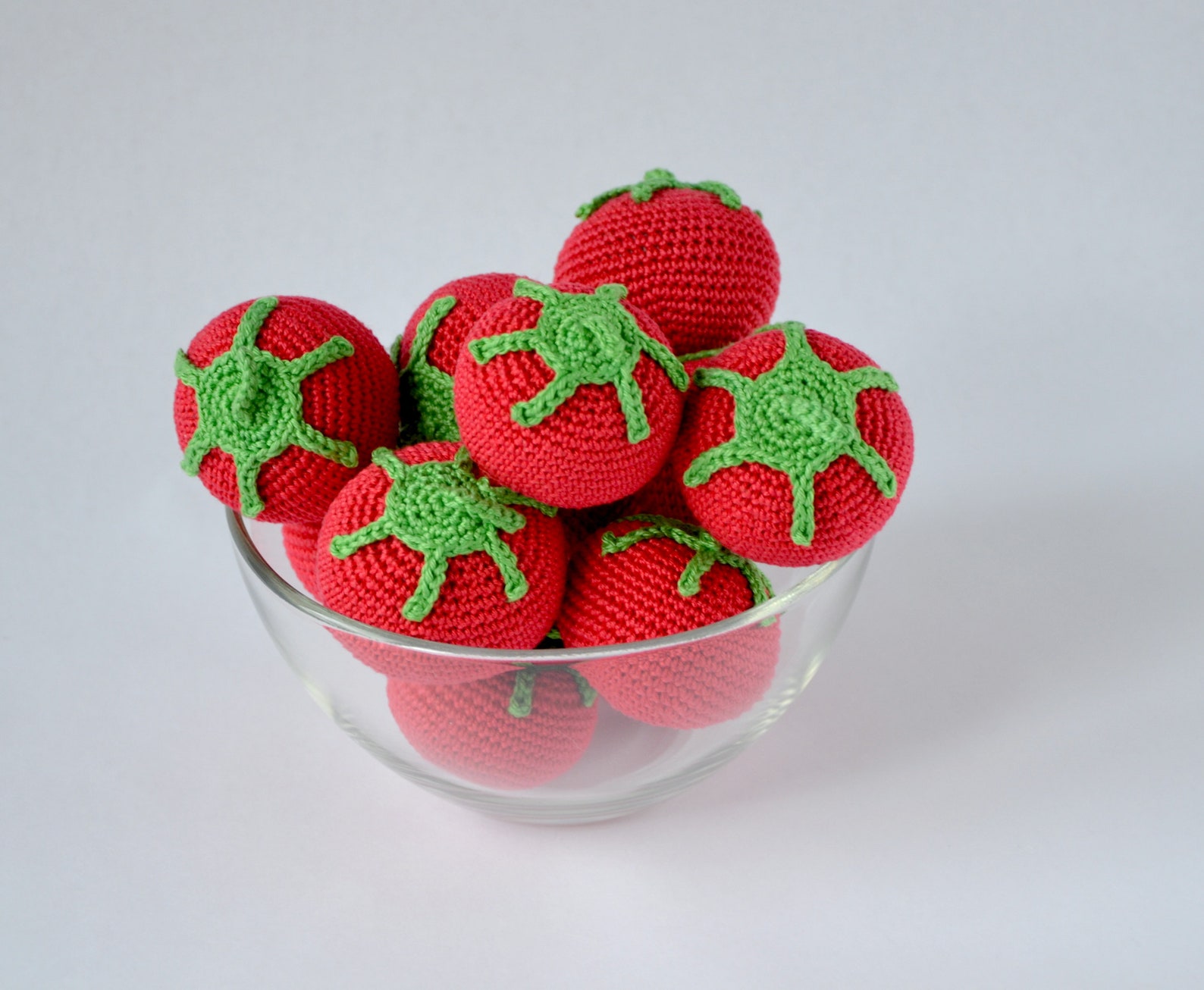1 Pcs Crochet tomato Toddler toys montessori Play food Etsy