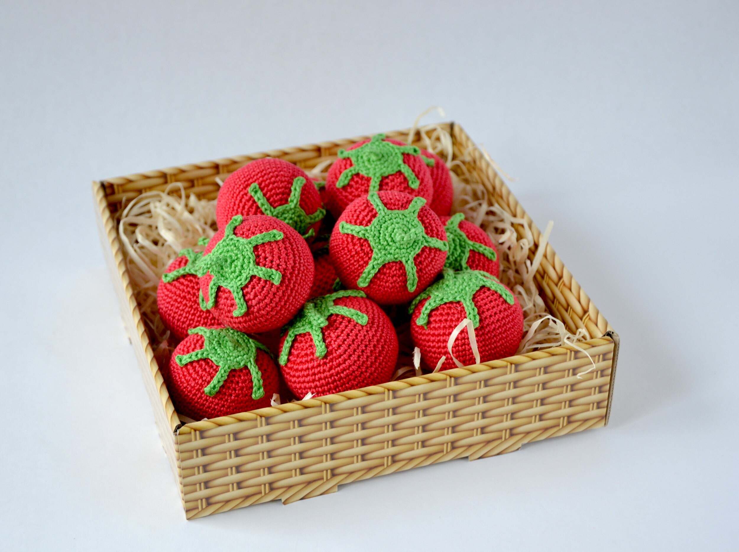 1 Pcs Crochet tomato Toddler toys montessori Play food Etsy