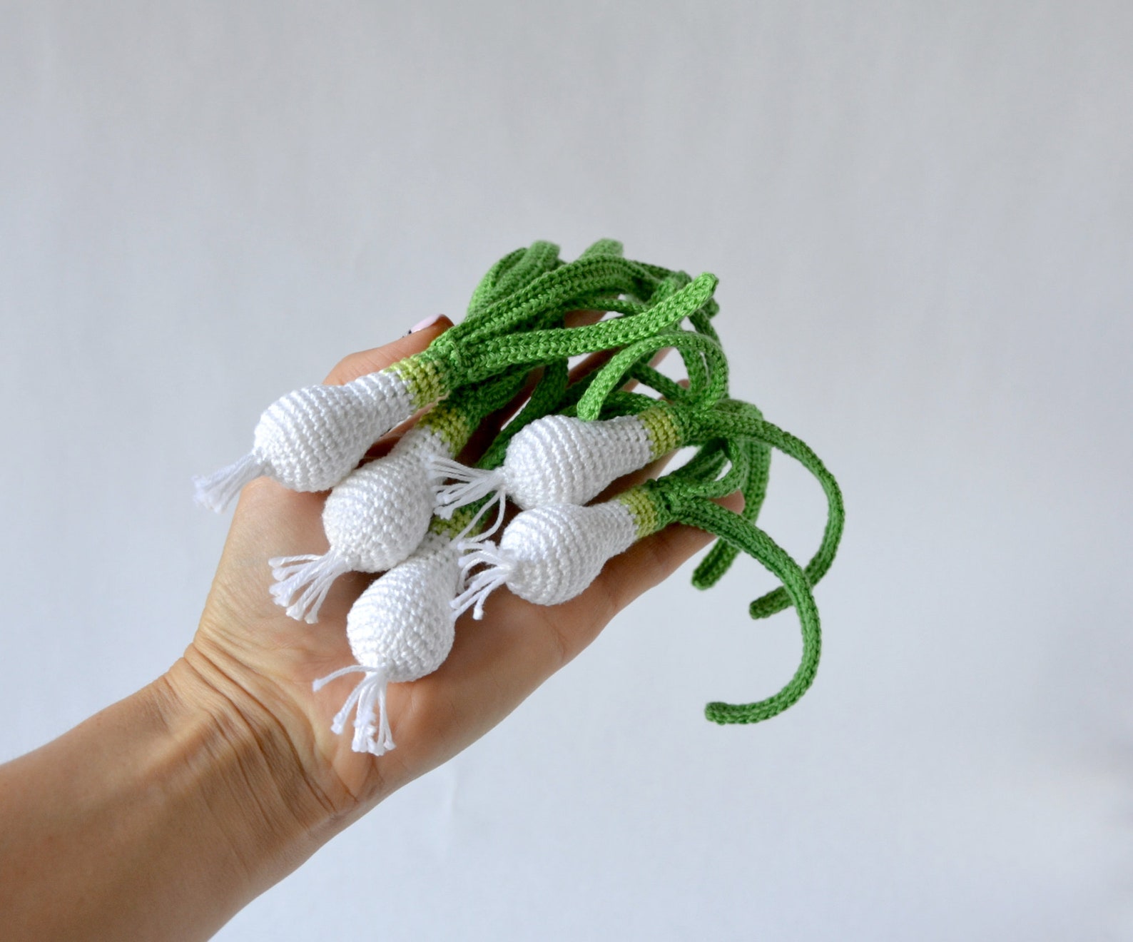 1 Pcs Crochet green onion knitted young onion teether Etsy