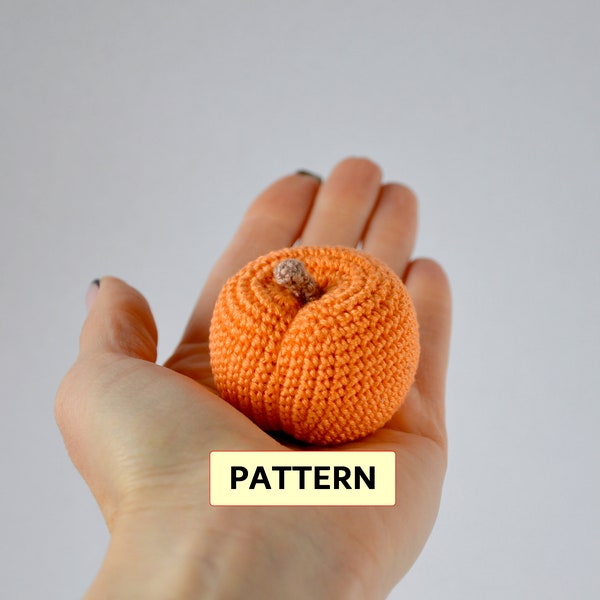 Modèle d'abricot au crochet, modèle de fruits au crochet, PDF, modèle de nourriture au crochet