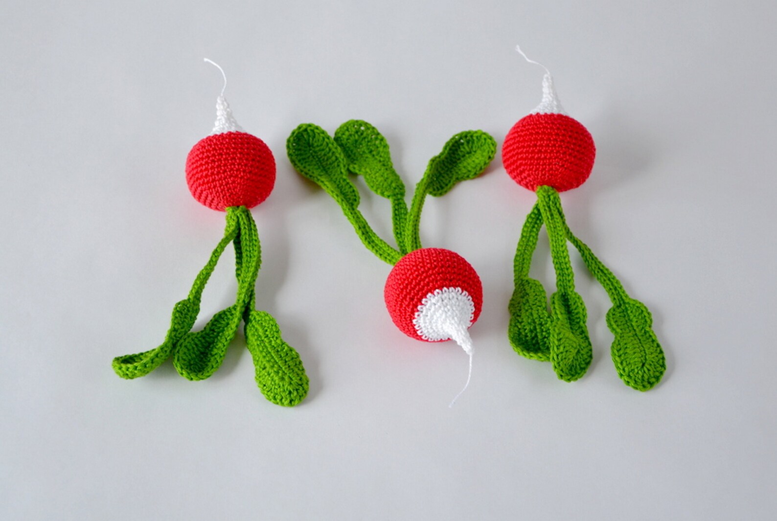 1 Pcs Crochet Radish Crochet Plushie Crochet Food Toy Etsy