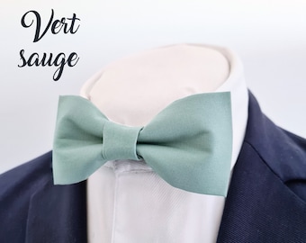 Green Sauge Bowtie "Vert Sauge" - Wedding Bow tie - boho wedding