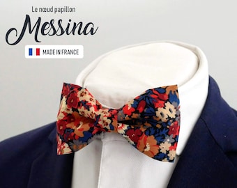 Burnt Orange Liberty Bowtie, "Messina", wedding bowtie, grooms bowtie, father and son bowtie, fathers day gift